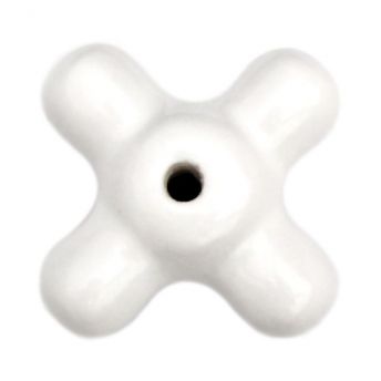 Cruceta ceramica blanca tipo Piazza p/inserto